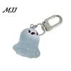 Glow Keychain Glow-in-the-dark Ghost Luminous Design Multiple Expressions Halloween Bag Hanging Ornament Accessory