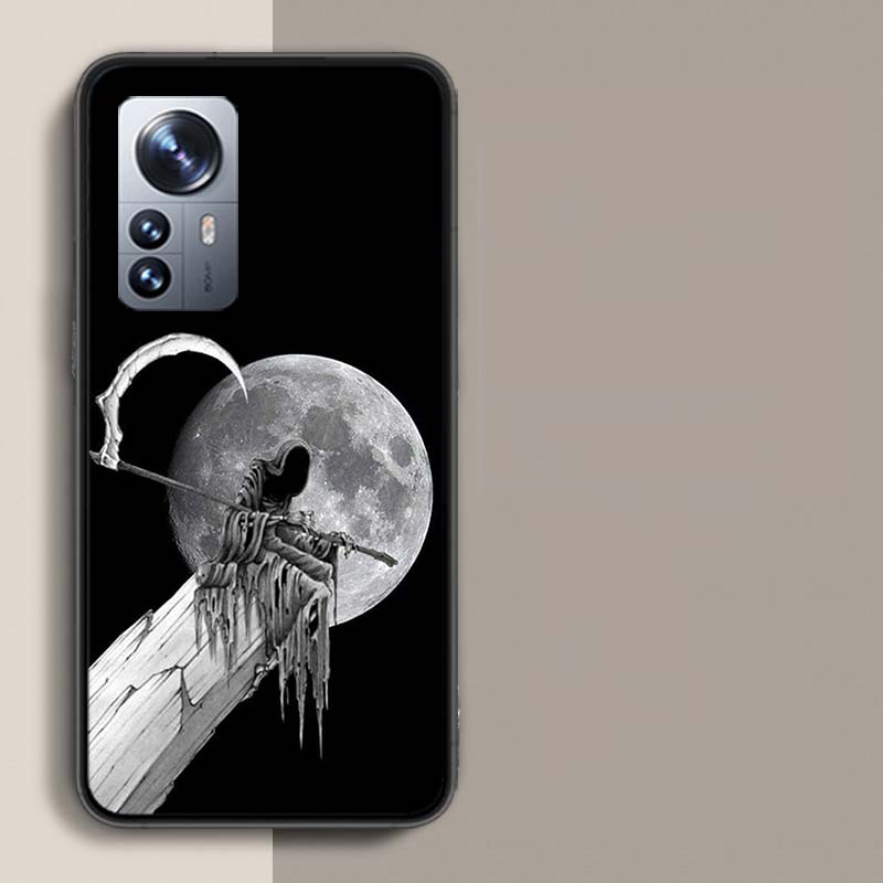Tod Sensenmann Schädel Handyhülle Für Redmi Note 15 Pro 5G 14 13 12 Pro Plus 11 11T 11E 11S 10 Pro 10S 9 9S Hülle Handy Klar wi