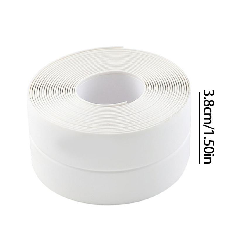 3 Rollen Verdicktes Wasserdichtes Dichtband Klebend Badezimmer Küche Dichtungsstreifen für Spüle Badewanne Arbeitsplatte Einfach zu Verwenden