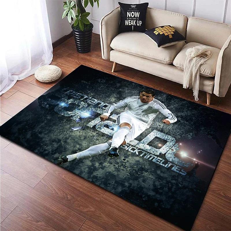 Football Star Carpet for Children,Living Room Bedroom Floor Mat Kitchen Mat Children's Bedroom Mat,bedroom Decor,Anime Rug,