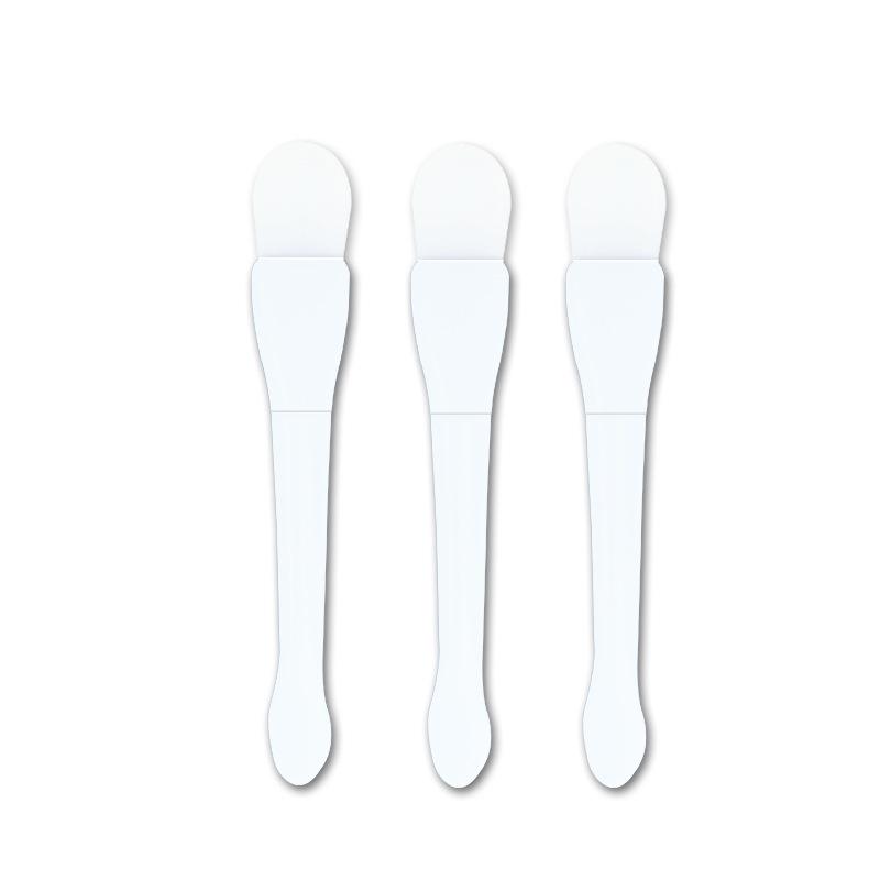 Dual-Headed Silicone Mask Brush & Spoon - Fishtail Design for Facial Application