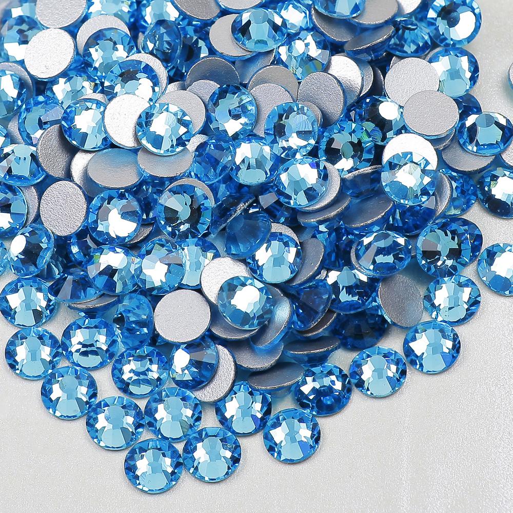 Crystal Ab Mixed Size Ss3-ss20 Bulk Package Non Hotfix Rhinestones Flat Back Rhinestones for Nail Art