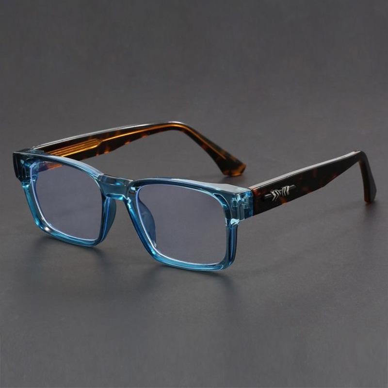 

Квадратные Антисиние Очки Компьютерная Оправа Фотохромные Оптические Линзы Новинка 2025 Очки для Чтения Мужские Очки по Рецепту 0 синий