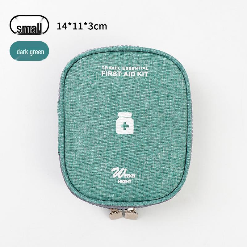 Portable Medical First Aid Bag - Compact Emergency Medicine and Storage Organizer