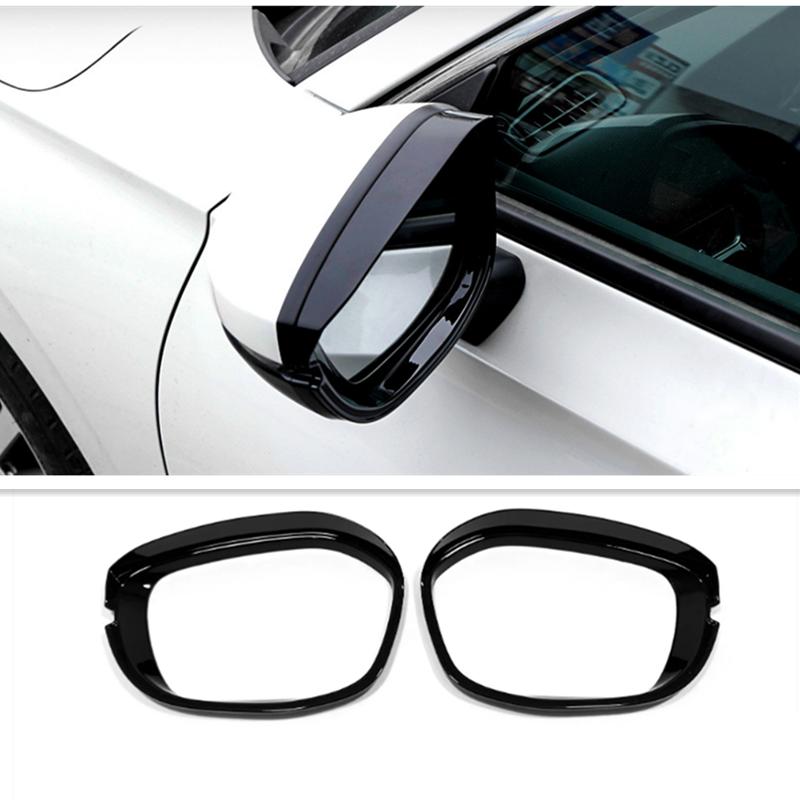 For Honda Civic Bright black Mirror Rain Eyebrow Cover