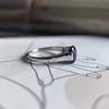 Серебряное кольцо с сапфиром nano 0.907ct, вес изделия 2,57 гр (2206057)