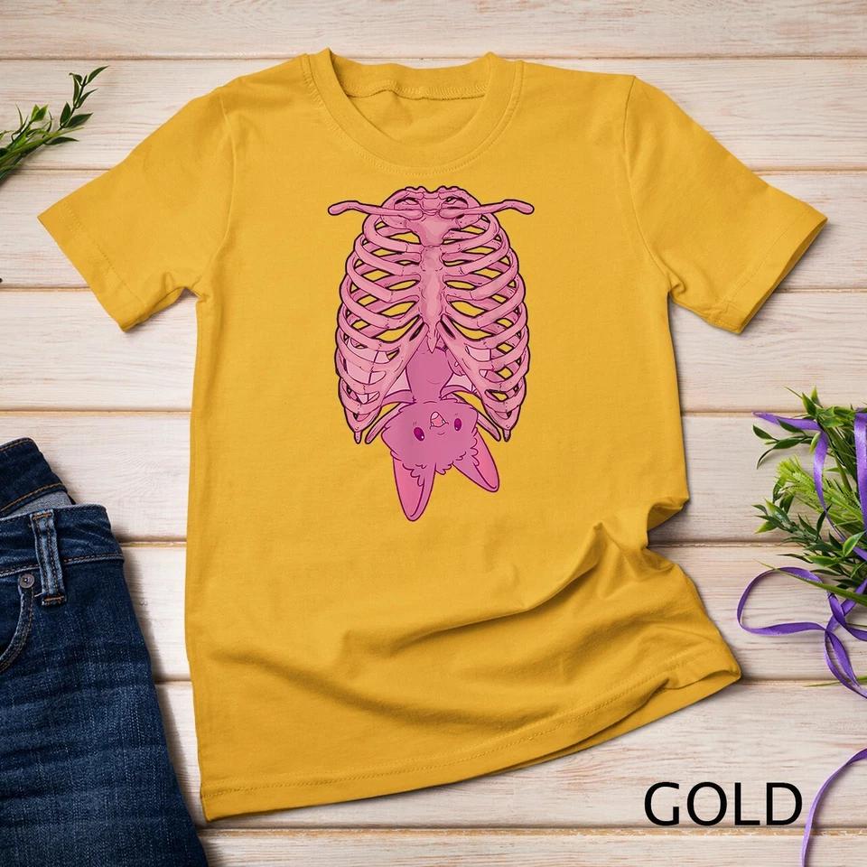 Nu Goth Bat Pastel Goth Skeleton T-Shirt Unisex T-shirt 3 2XL