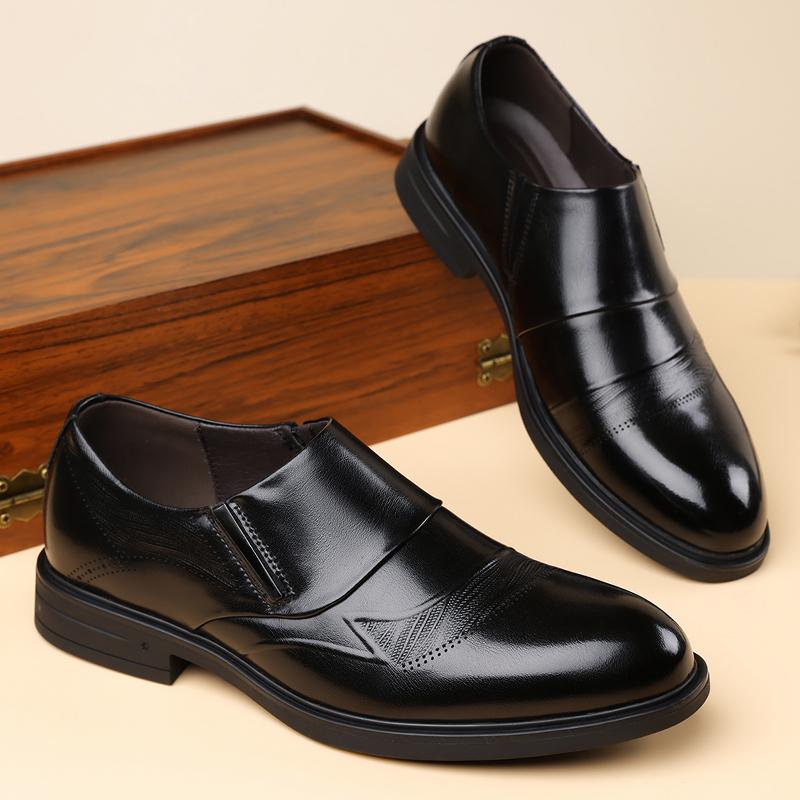 Fashion High Quality Brand Men's Casual Leather Dress Shoes Classic Business Formal Oxford Shoes Flat Designer Outdoor Comfy Loafers