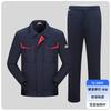 Mens CVC Long Sleeve Work Suit Durable Workshop Uniform Wear-resistant Industrial Workwear