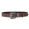 New Y2K Retro Women’s Wide Leather Belt with Petal Print and Carved Buckle