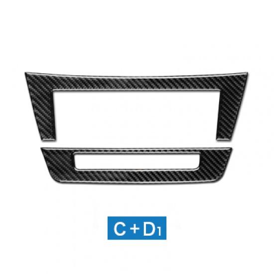 Airspeed for Mercedes Benz C Class W204 Accessories 2011-2013 Carbon Fiber Car Interior Air Conditioning Control Cover