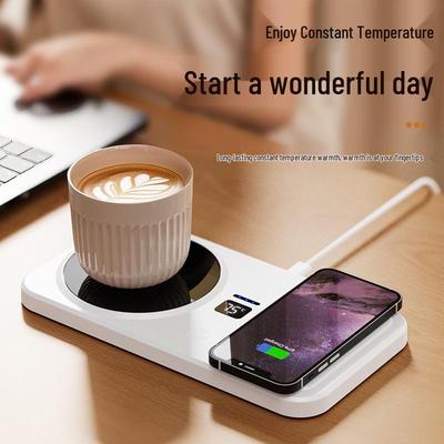Multifunktionaler Smart-Untersetzer mit kabellosem Handy-Laden & konstanter Temperatur für Kaffee & Milch