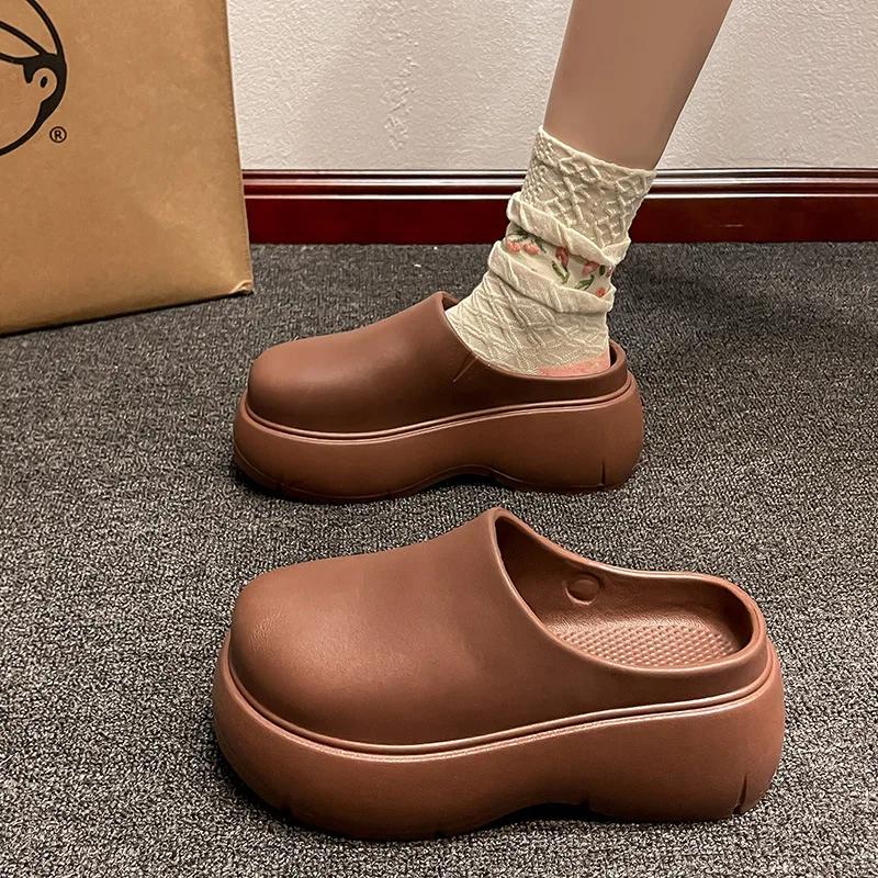 Fashion New Summer Beach Thick Bottom EVA Women's Thick Bottom Indoor Family Slippers Women's Lightweight Anti Slip Thick Bottom