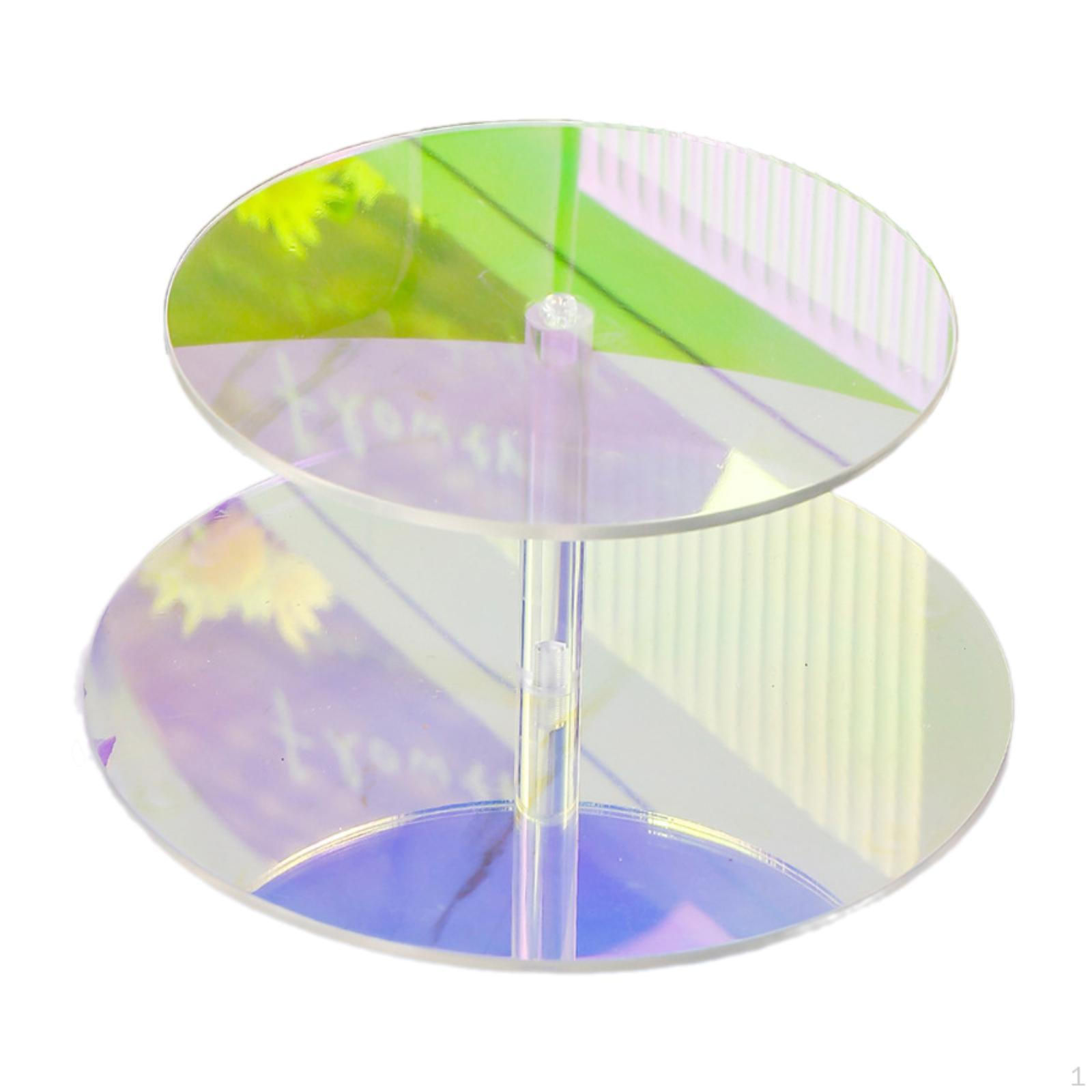

Acrylic Cake Stand Decorative Serving Tray Wedding Party for Table Cooking 2 Layer
