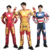 Tony Avengers Stark Adult Boy Superhero Costume Cosplay Outfit Jumpsuit