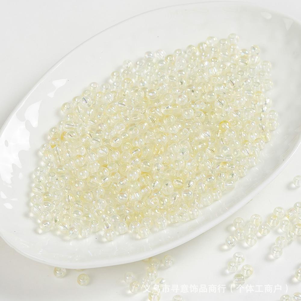 Iridescent AB Glass Rice Beads for DIY Jewelry – Colorful Beaded Bracelet & Necklace Accessories