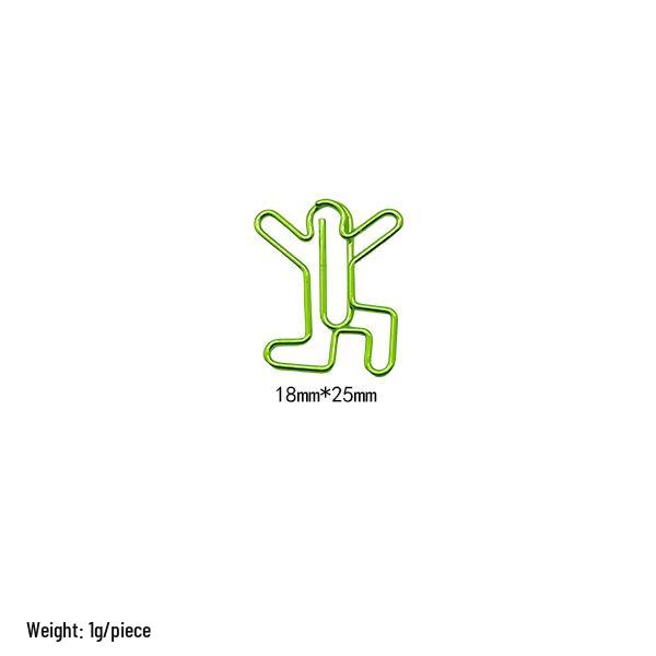 Electroplated Cartoon Insect & Plant Paper Clip Set for Organization