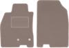 Beige Front Mats For: Renault Megane III Hatchback, Coupe, Grand Tourer, Station Wagon (2008-2015)