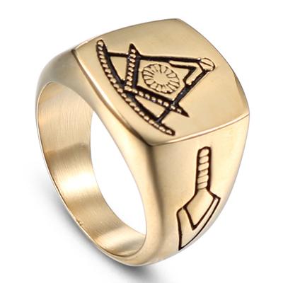 2025 Fashion Religious Freemasonry Ring Retro Men's Ring