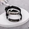 1 Set Crown Pattern Personalized Couple-style Adjustable Silicone Bracelet