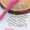 5pcs/bag Silver Metal Hair Rings Braid Dreadlocks Bead Hair Cuffs Dread Tube Charm Dreadlock for DIY Hair Accessaries