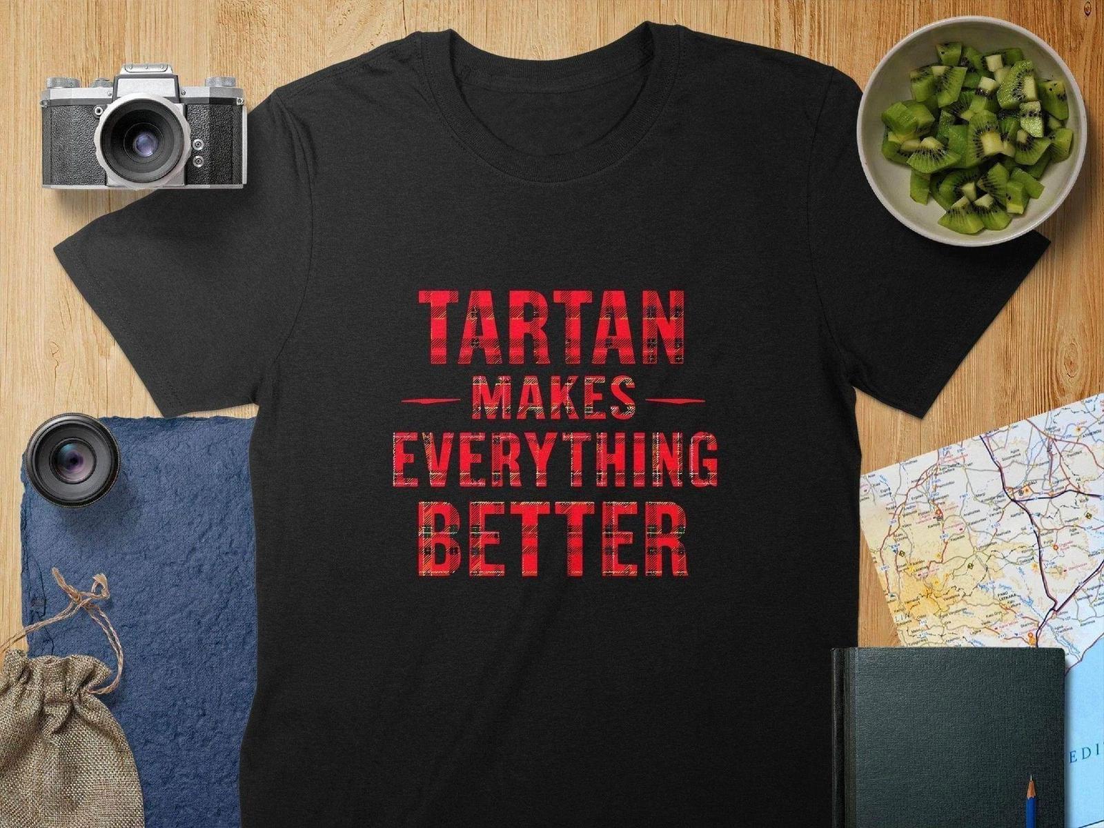 Tartan Makes Everything Better Graphic T-Shirt 2XL