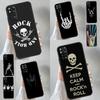 Rock Roll Skull Case For Xiaomi Redmi Note 12 12S 11 11S 10 10S 9 9S 8 Pro 8T Redmi 12C 10C 9C Back Cover