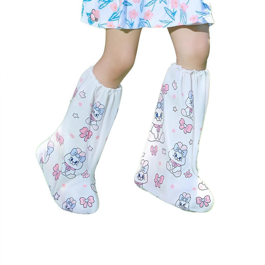 Water shoes disposable adult children thickened plastic PE shoe cover boot cover breeding animal husbandry long tube plastic waterproof