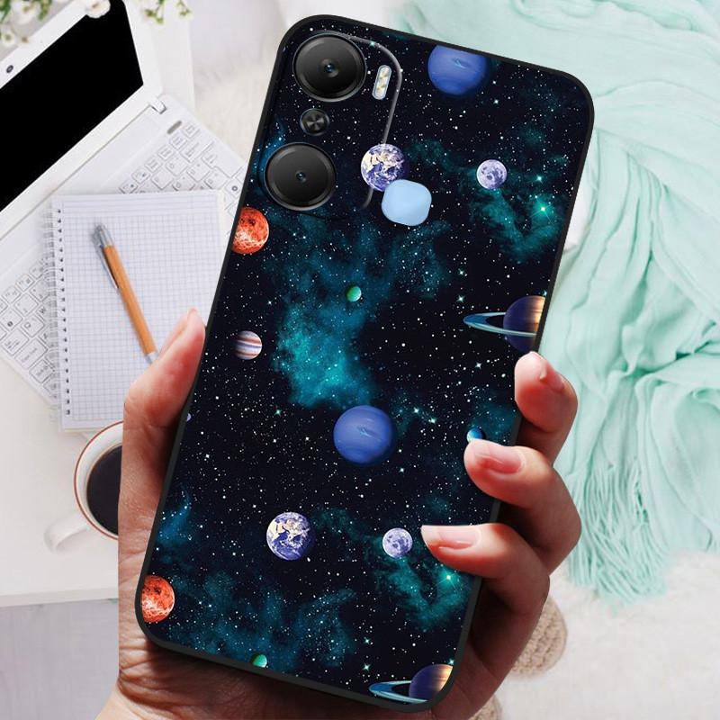 For Infinix Hot 12 Pro Case Black Cover Lion Wolf Silicone Soft Back Cases For Infinix Hot 12i Hot12 Pro / Hot 20 5G Case Shell