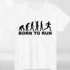 Nato per Correre T-shirt Unisex Corridore Corsa Jogging Maratona Gara