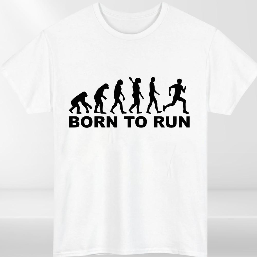 Nato per Correre T-shirt Unisex Corridore Corsa Jogging Maratona Gara