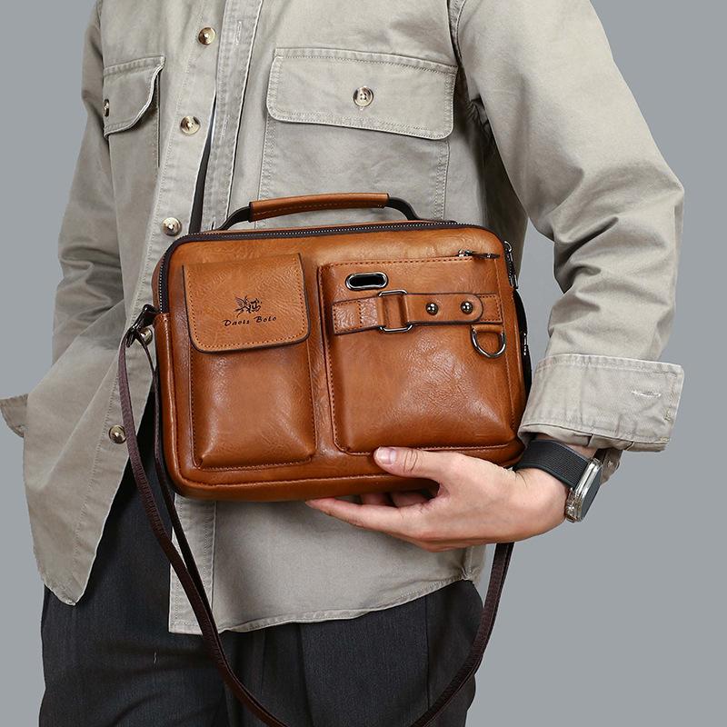 Men's Single-shoulder Crossbody Bag Urban Simple Business Fashion Commuter Men's Handbag Casually