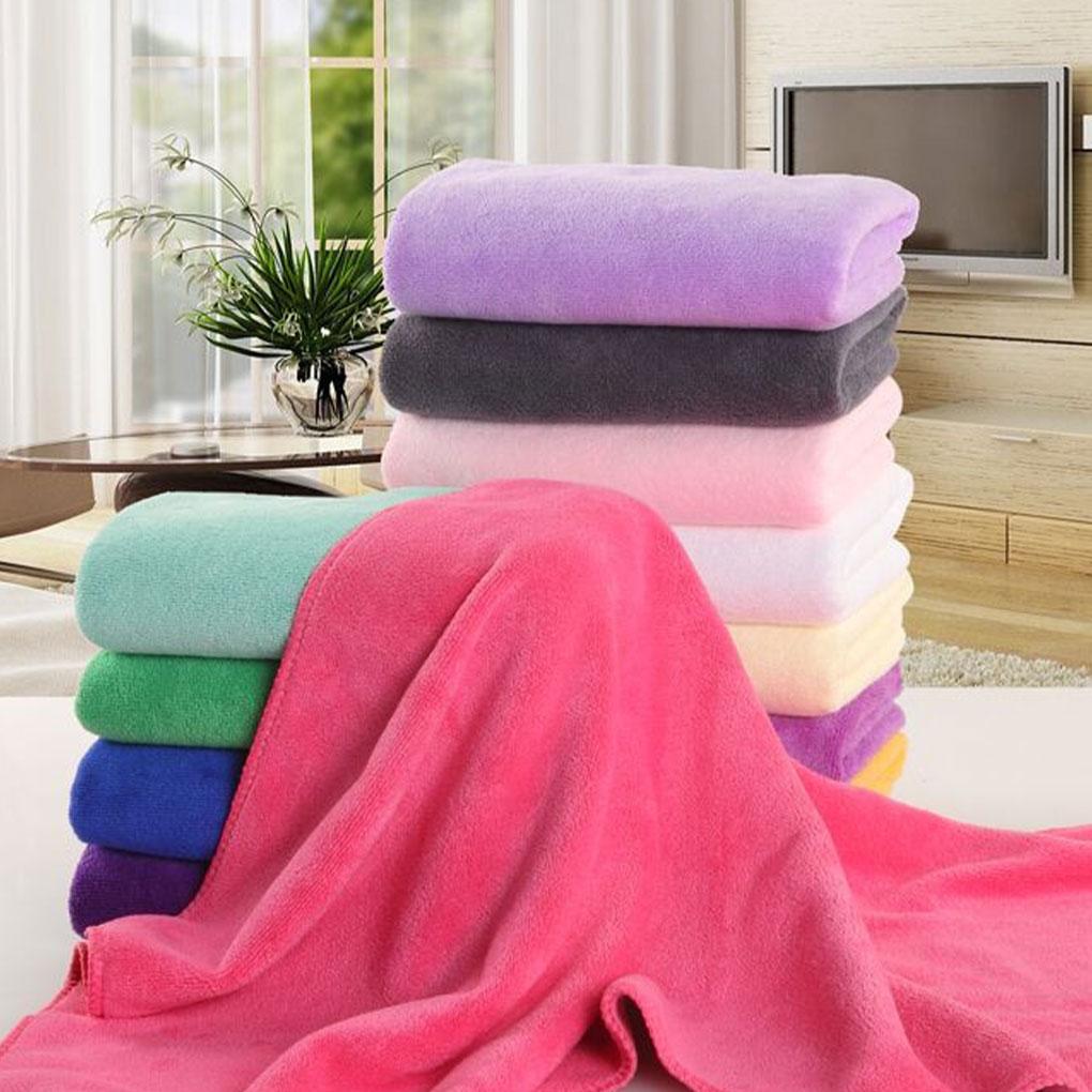 Mikrofiber Banyo Havlusu Su emici Banyo Bezi Spa Spor Duş Makinesi Ev Banyo için Yıkanabilir Yumuşak Lif