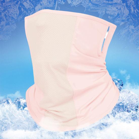 Summer Cycling Face Guard Neck Gaiter Windproof UV Protection Breathable Cooling Ice Silk Men Women Outdoor Bandana Neck Scarf Face Shield