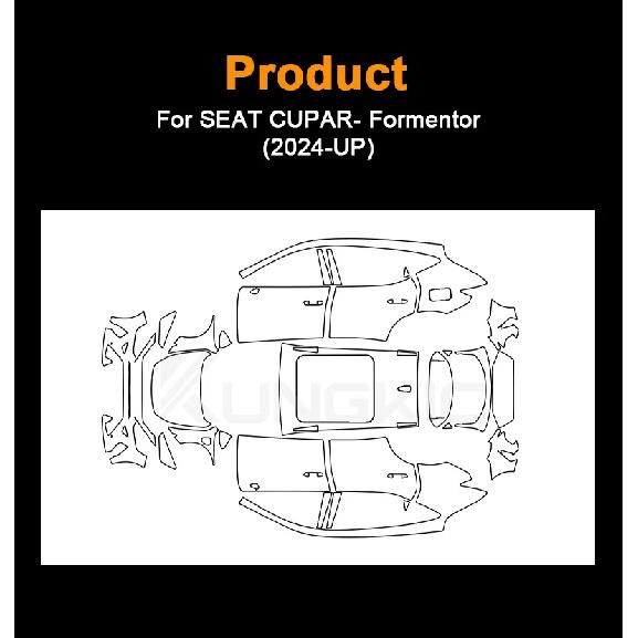 For Seat Cupra Formentor 2024 2025 Headlight Rearview B Pillars Paint Protection Film Anti-scratch Protective Transparent PPF