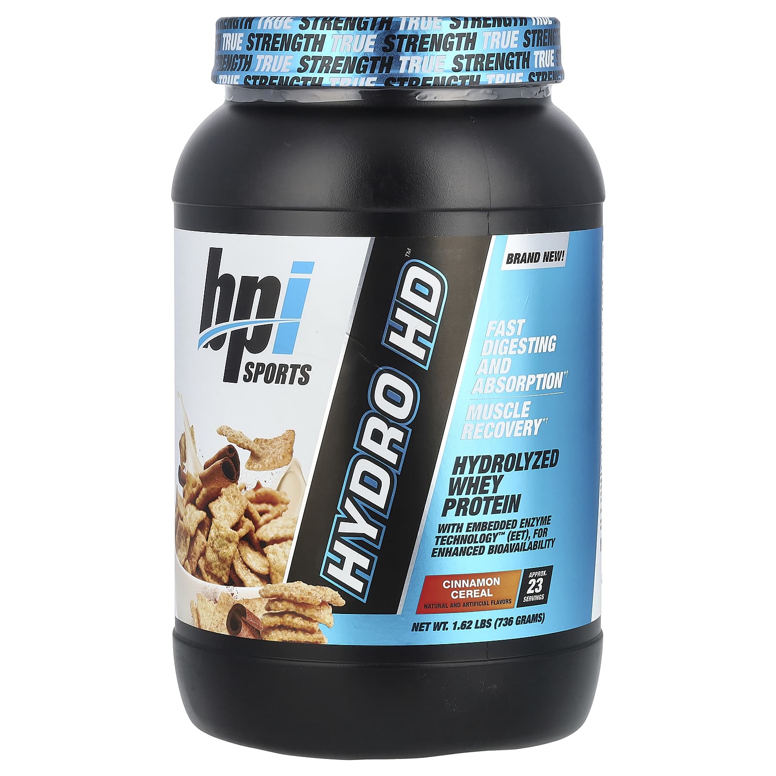 

BPI Sports, Hydro HD™, Hydrolyzed Whey Protein, Cinnamon Cereal, 1.62 lb (736 g)