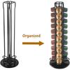 SEVENLINE Coffee Pod Holder Stand Compatible With Nespresso Original Pods Carousel Storage Rack Capsules Organizer For 40 Capsules (Black)