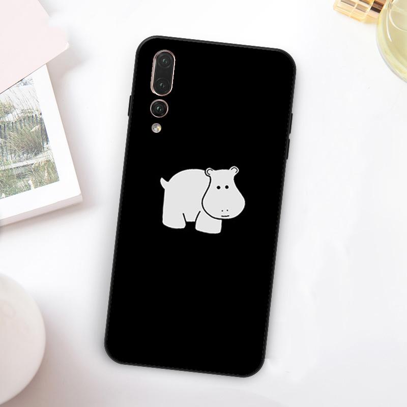 Cartoon Hippos Pattern For Huawei Nova 12i 12s 11i 7i 8i Y73 Y70 Y90 Y60 Y72 Y61 Y91 9 10 SE P30 Pro P40 Lite Case