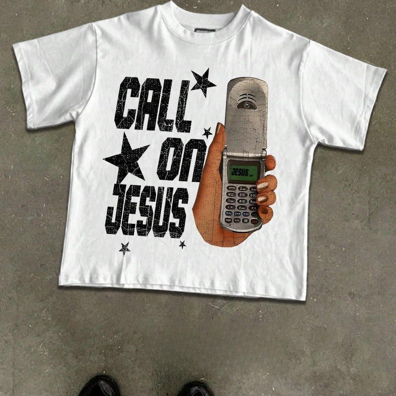 

American Hip Hop Retro Men s Navy Blue Y2K Pattern T-shirt Summer New Men s and Women s Streetwear M