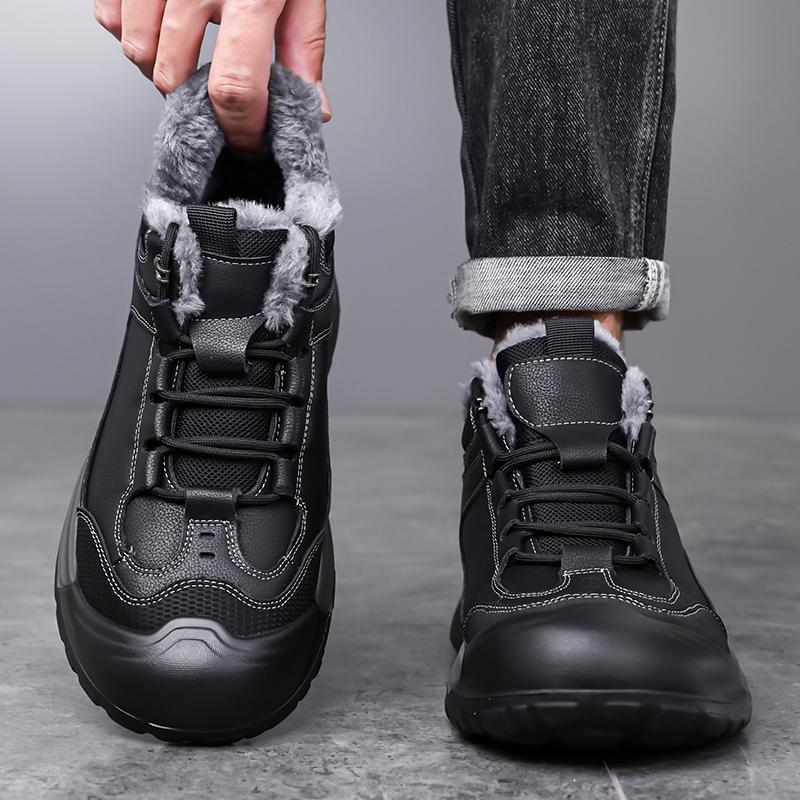 Men's warm cotton shoes Comfortable and high quality winter style Work Daily Business Outdoor casual high top shoes New