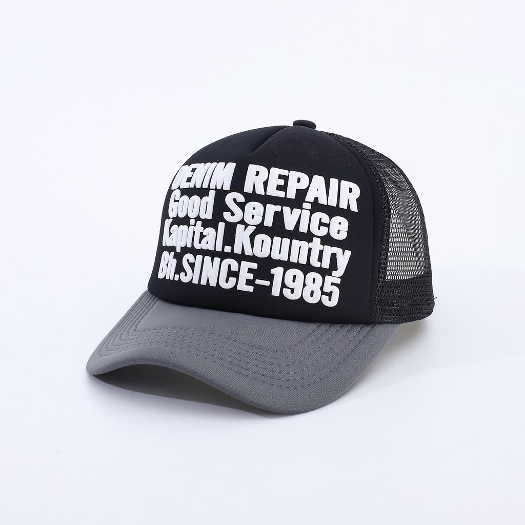 American Letter Print Truck Hat Summer Embroidery Sunshade Baseball Cap Street Trend Mesh Cap Cap