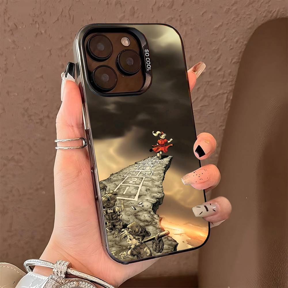 L-Limp Bizkit Hold On Band Phone Case for iPhone 17 17Air 16 15 14 13 12 11 Pro Max Plus Colorful Silver