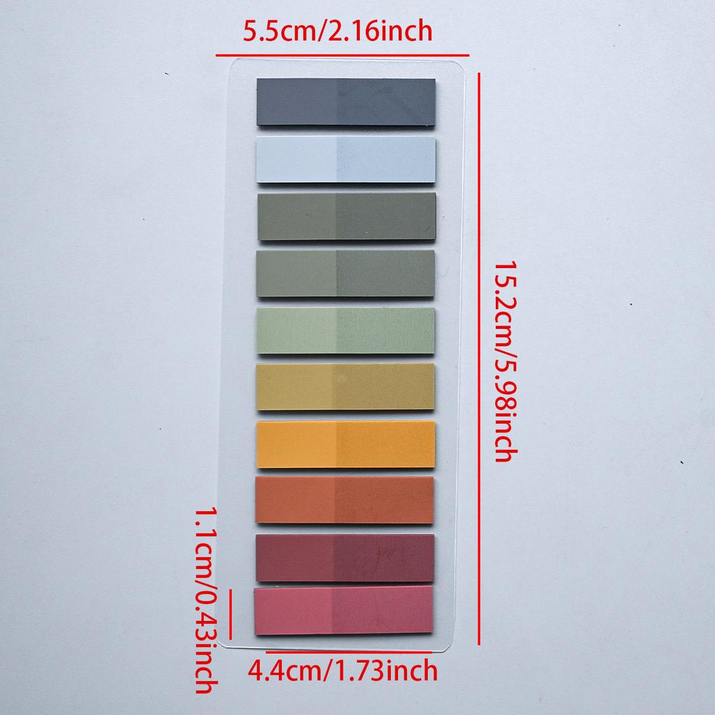 200-4200Pcs Transparent Colorful Index Creative Memo Pads Office School Stationery Self-Adhesive Stickers Sticky Note Pads