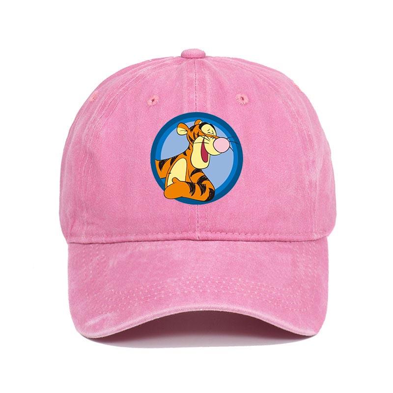 Fashion Cartoon Print Baseball Cap for Men Women Casual Hip-hop Hat Retro Washed Adjustable Dad Hat Outdoor Trucker Sun Hat