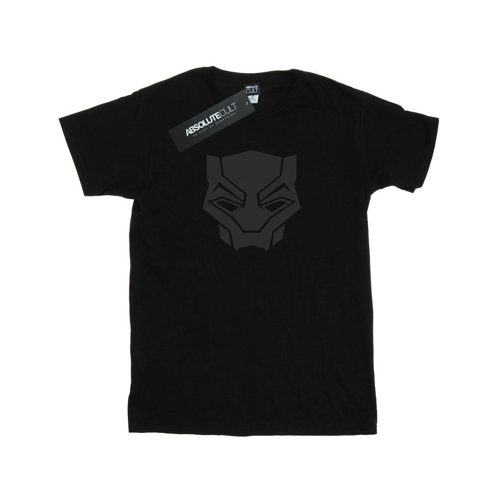 Marvel Mens Black Panther Black On Black T-Shirt