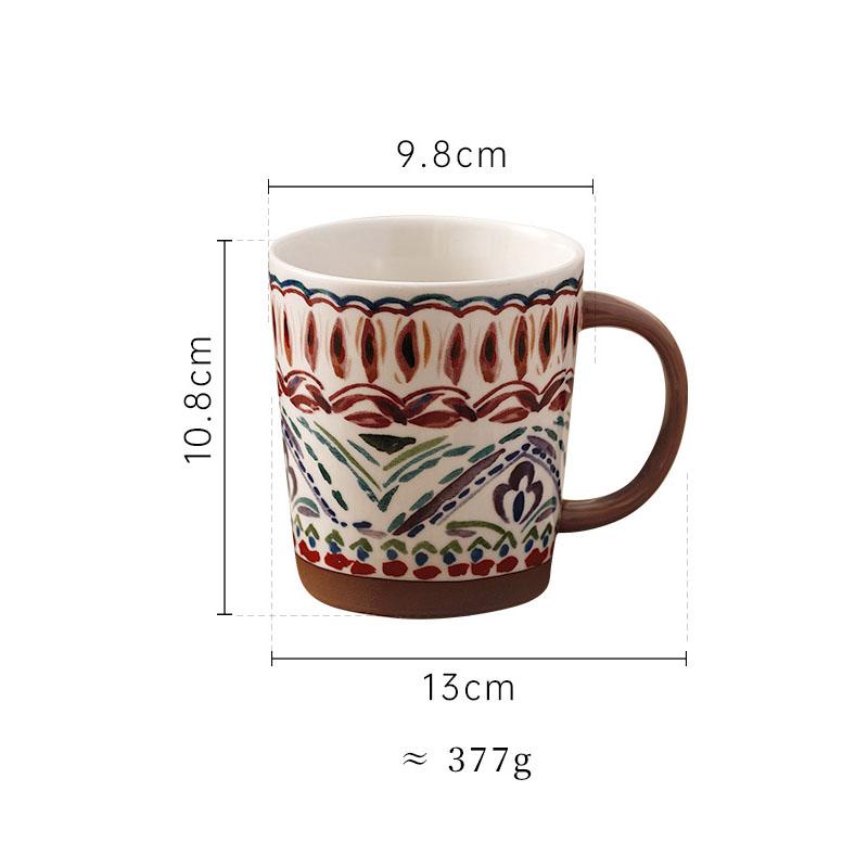 

Ceramic Retro Coffee Mug Water Mug Tea Cup Individual Creativity Milk Mug Office Tea Cup Home Milk Cup 201-300ml