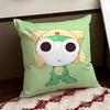 KKeroro GGunsou Frog Cushion Cover Reversible Soft Durable Pillow Cover Home  Car MultiScene Use for Daily Comfort