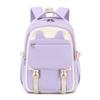 Li Shen Girls' Cute Purple Heat Transfer Print Backpack