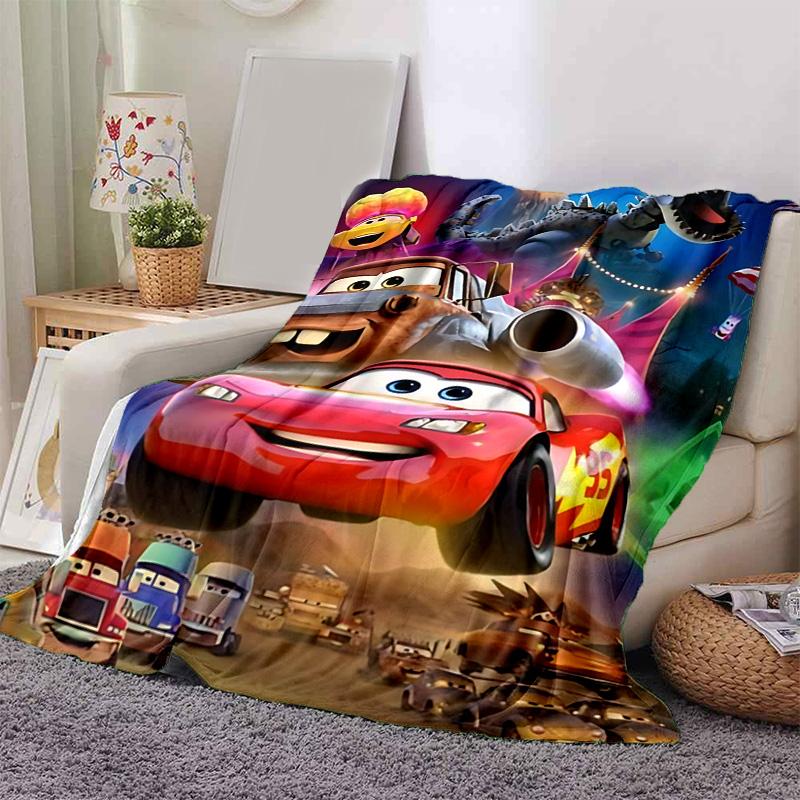 1 pièce Couverture Flanelle Aventure McQueens Couverture Jetée Douce et Chaude pour Chambre à Coucher Salon Lit Voyage Camping Pique-nique Cadeau. M73008