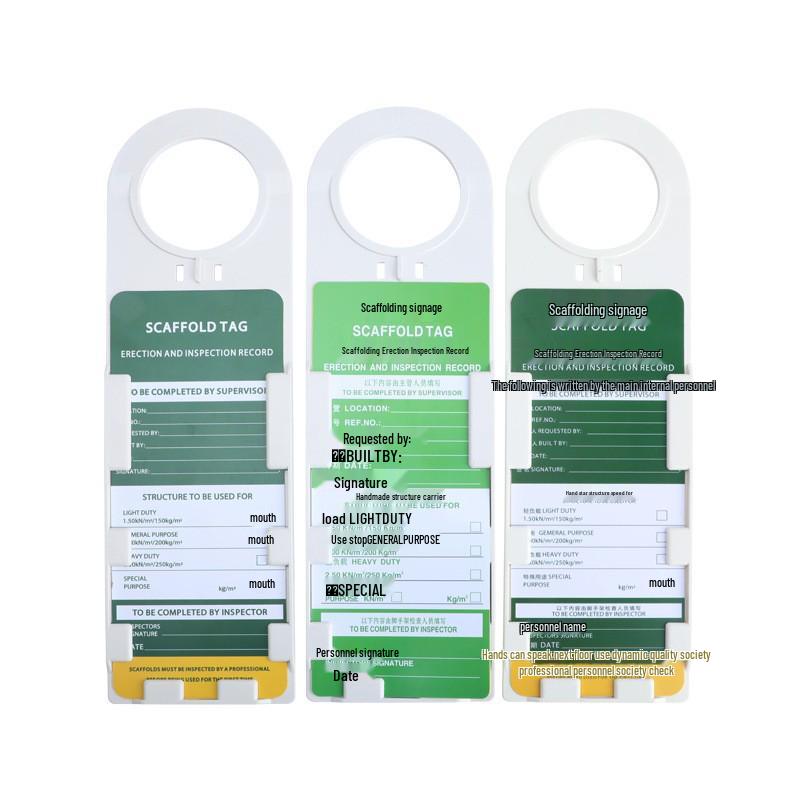 Danilo Scaffolding Safety Warning Tag - Prohibition of Use